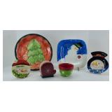 SMALL CHRISTMAS SERVING PLATES