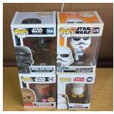 (4) STAR WARS POP FIGURES