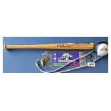 1998 BASEBALL ALL STAR TICKET, BALL, MINI BAT