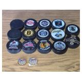 (14) NHL & OTHER HOCKEY PUCKS