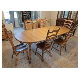 TELL CITY MAPLE TABLE W/ (6) CHAIRS