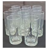 (10) CRYSTAL WATER GLASSES