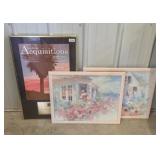 (2) PIECES OF ARTWORK & A FRAME