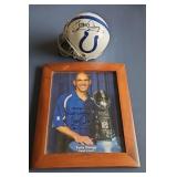 TONY DUNGY SIGNED HELMET & PHOTO