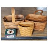 (3) SMALL LONGABERGER BASKETS