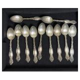 (11) STERLING SILVER TEASPOONS