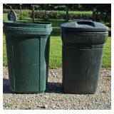 (2) ROLLING TRASH CANS