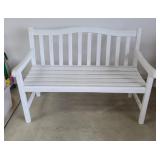 WHITE WOOD BENCH