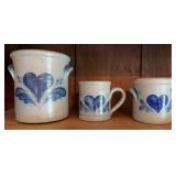 (3) ROWE POTTERY CROCKS