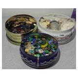 TINS OF BUTTONS