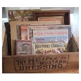 HEINZ MUSTARD WOOD CRATE OF ART