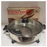 ELECTRIC SKILLET/COOKER & ELECTRIC KNIFE