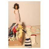 VINTAGE DOLL W/ HANDMADE CLOTHES
