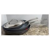 (3) TODD ENGLISH SKILLETS