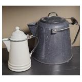 ENAMEL TEA POTS