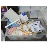 LARGE CONTAINER OF CRAFTING SUPPLIES