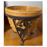LONGABERGER WROUGHT IRON FLOWER BASKET