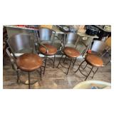 (4) BAR HEIGHT STOOLS