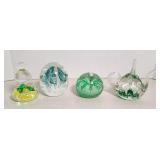 (4) ST CLAIR & RICE PAPERWEIGHTS