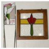 STAINED GLASS WINDOW & YARD ART
