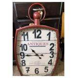 OVERSIZED METAL WALL CLOCK