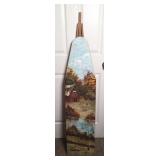 PAINTED WOOD IRONING BOARD