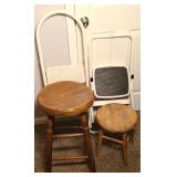 (2) STEP STOOLS, (2) STOOLS