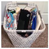 CLOTHES BASKET OF TOTES
