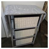 ROLLING CART WOOD TABLE