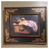NANCY NOEL ANGORA RABBIT ON CANVAS, 24/ 750