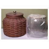 LONGABERGER COOKIE JAR W/ LID