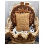 BASKET OF PILLOWS & MORE