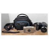 KODAK & FUJI FILM DIGITAL CAMERA W/ SONY CASE