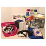 HEADPHONES, DVD ROM, RETRO STYLE RADIO