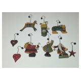 (8) WILLIRAYE STUDIO CHRISTMAS ORNAMENTS