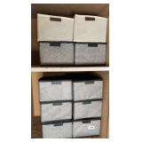 (10) KENNETH COLE CLOTH ORGANIZER STORAGE BOXES