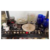 VINTAGE BABY PLATE, GLASSES, SHAKERS & MORE