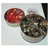 (2) TINS OF BUTTONS