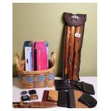 BILLFOLDS, KNIFE, & HIKING STICK