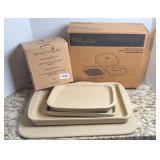 PAMPERED CHEF BAKING STONES & PREP BOWLS