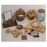 SALT CROCK & ASSTD DECOR