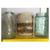 MASON JAR & MILK JAR & CROCK