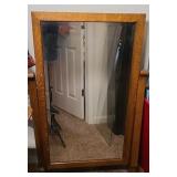 ANTIQUE OAK MIRROR