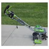 EARTHWISE CORDLESS ELECTRIC TILLER WORKS