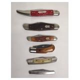 (6) VINTAGE POCKET KNIVES