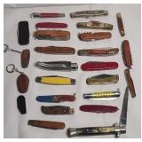 (25) POCKET KNIVES