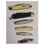 (6) VINTAGE POCKET KNIVES