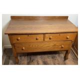 ANTIQUE OAK LOW DRESSER
