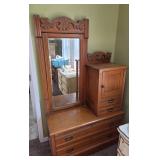 HAT BOX DRESSER W/ MIRROR