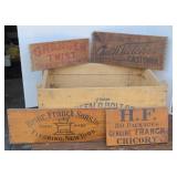 WOOD CRATE & SIGNS